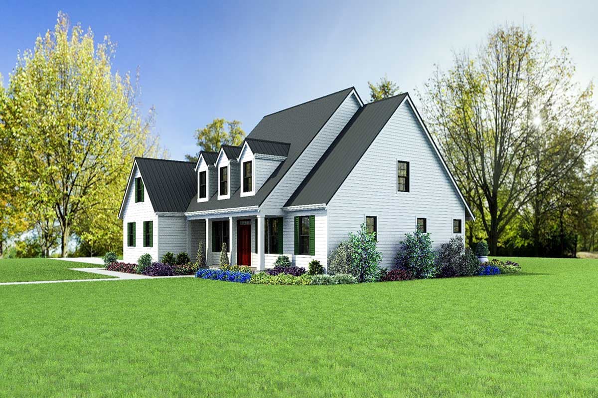 Plan 69037AM: Country Home Plan with 3 Functional Dormers - 2561 Sq Ft - Image #12 - Country, Farmhouse, Traditional