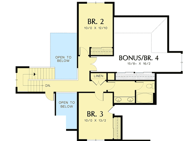Plan 69038AM: Master With Sunlit Spa - Floor Plan - 2nd Floor - Traditional