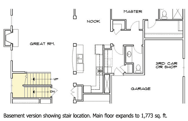 Plan 69038AM: Master With Sunlit Spa - Floor Plan - Optional - Traditional