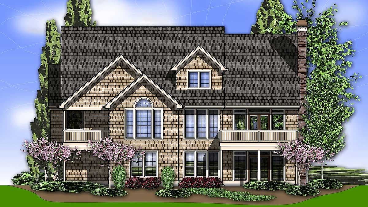 Plan 69040AM: French Country House Plan With Daylight Basement - Image #8 - European, Traditional