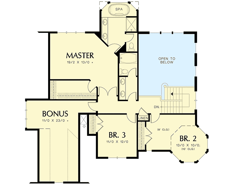 Plan 69044AM: Victorian House Plan With Wraparound Porch - 2518 Sq Ft - Floor Plan - 2nd Floor - Country, Farmhouse, Victorian