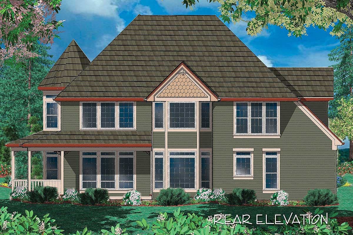 Plan 69044AM: Victorian House Plan With Wraparound Porch - 2518 Sq Ft - Image #9 - Country, Farmhouse, Victorian