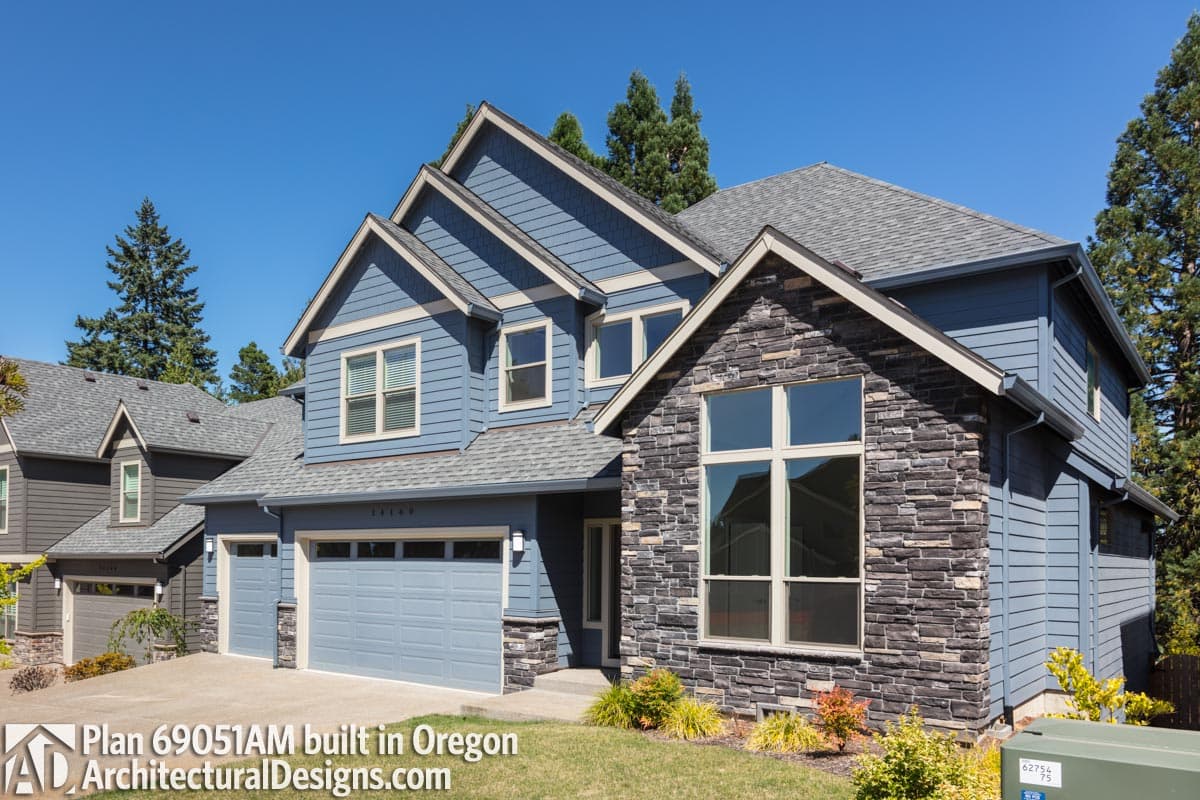 build gallery item - House Plan 69051AM comes to life in Oregon