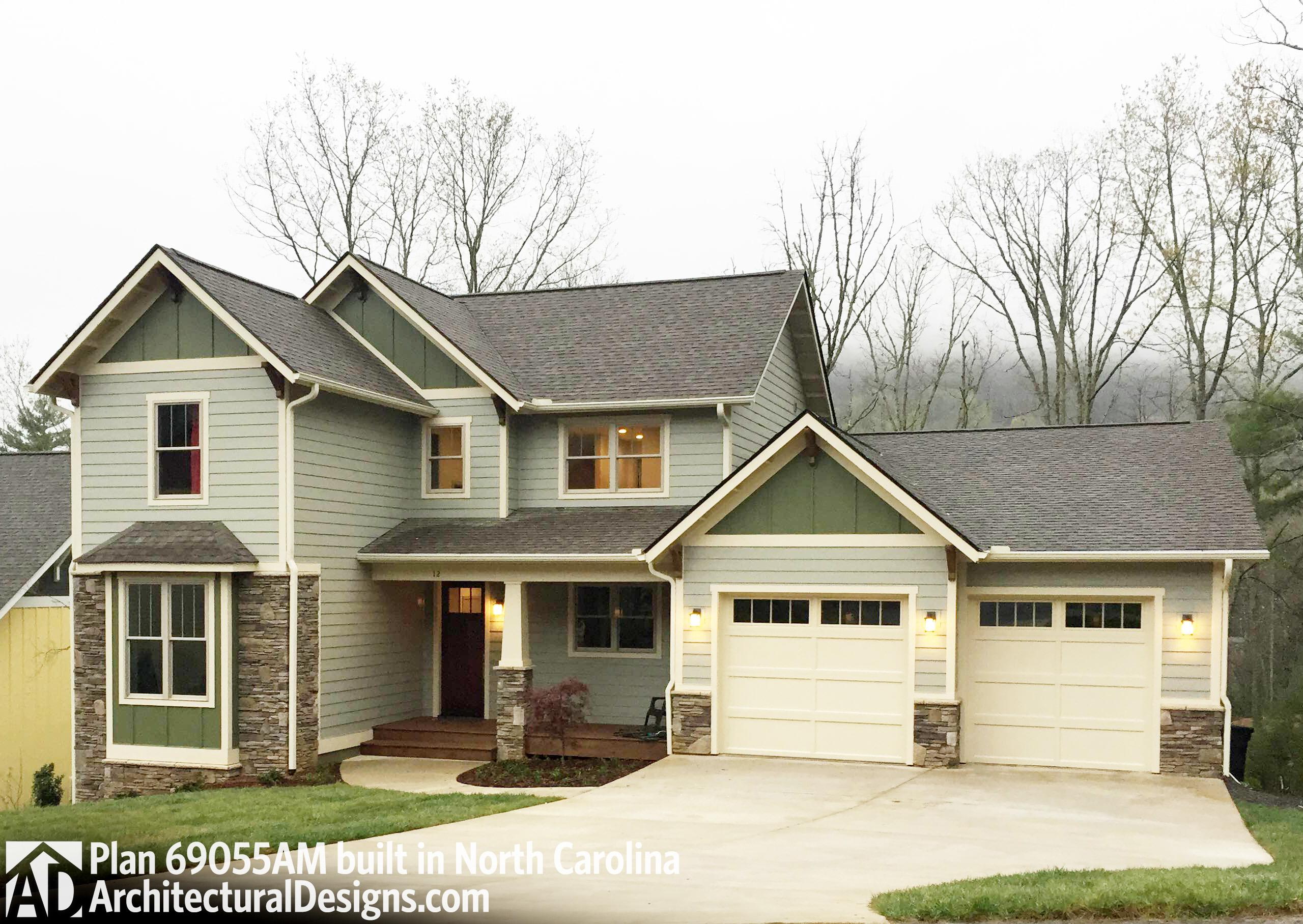 build gallery item - House Plan 69055AM comes to life in North Carolina