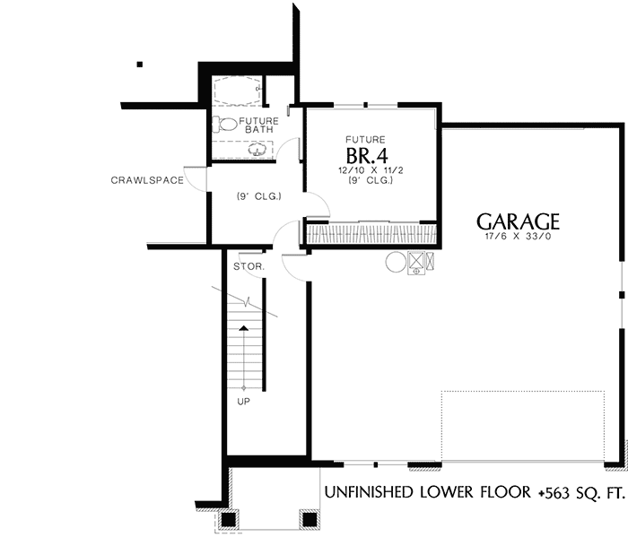 Plan 69056AM: Craftsman Plan For Sloping Lot - Floor Plan - Basement - Craftsman, Northwest