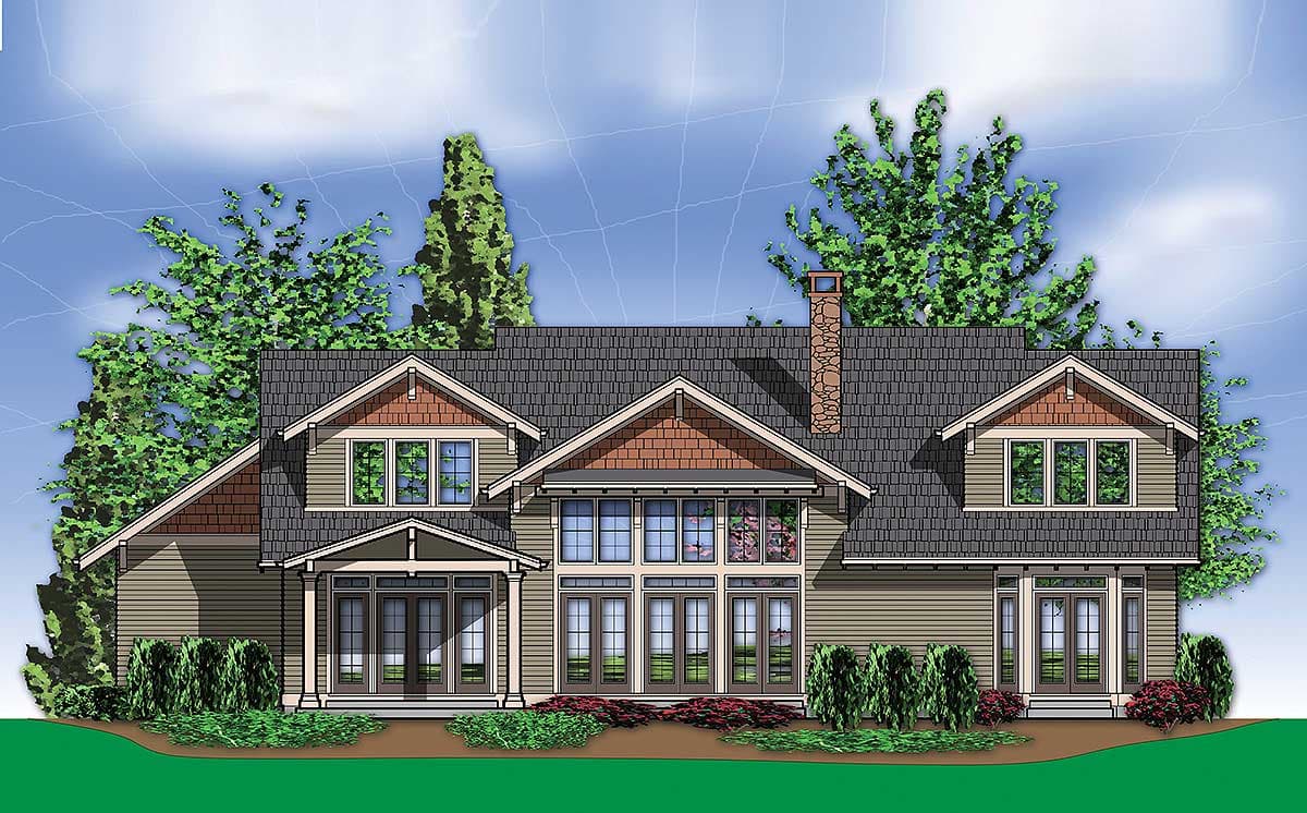 Plan 69065AM: Classic Craftsman Home Plan - Image #6 - Craftsman, Northwest