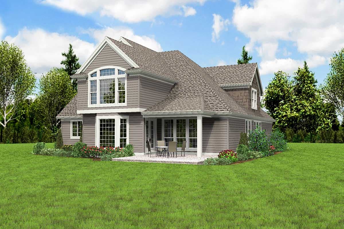 Plan 69068AM: Stone Facade Home Plan - Image #7 - Traditional
