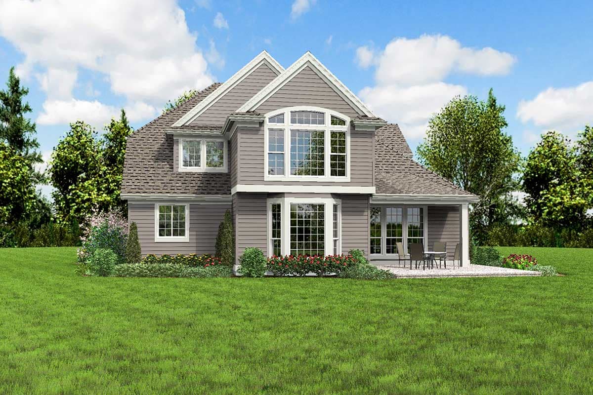 Plan 69068AM: Stone Facade Home Plan - Image #8 - Traditional