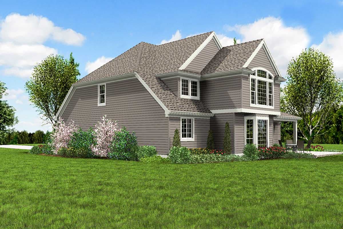 Plan 69068AM: Stone Facade Home Plan - Image #9 - Traditional
