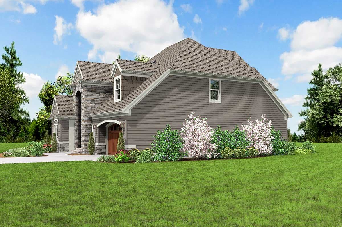 Plan 69068AM: Stone Facade Home Plan - Image #11 - Traditional