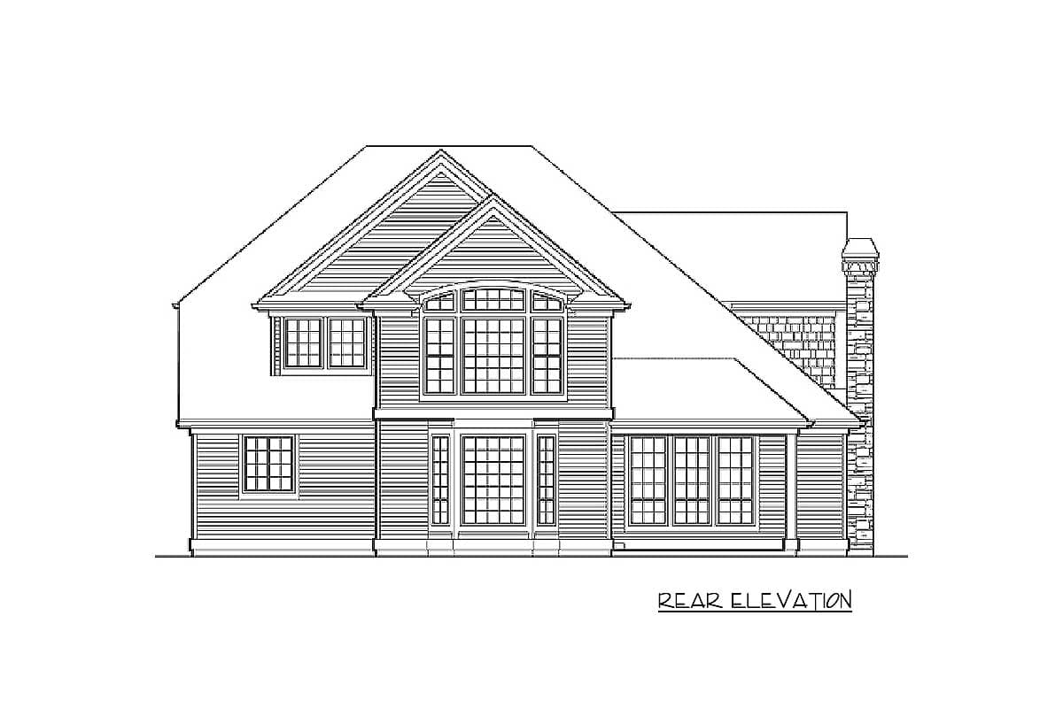 Plan 69068AM: Stone Facade Home Plan - Image #13 - Traditional
