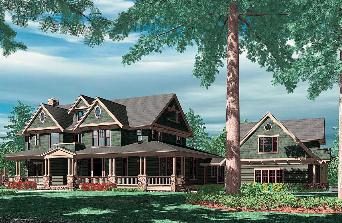 Plan 69078AM: Farmhouse With Lots of Amenities - 5180 Sq Ft - Image #16 - Country, Farmhouse, Traditional