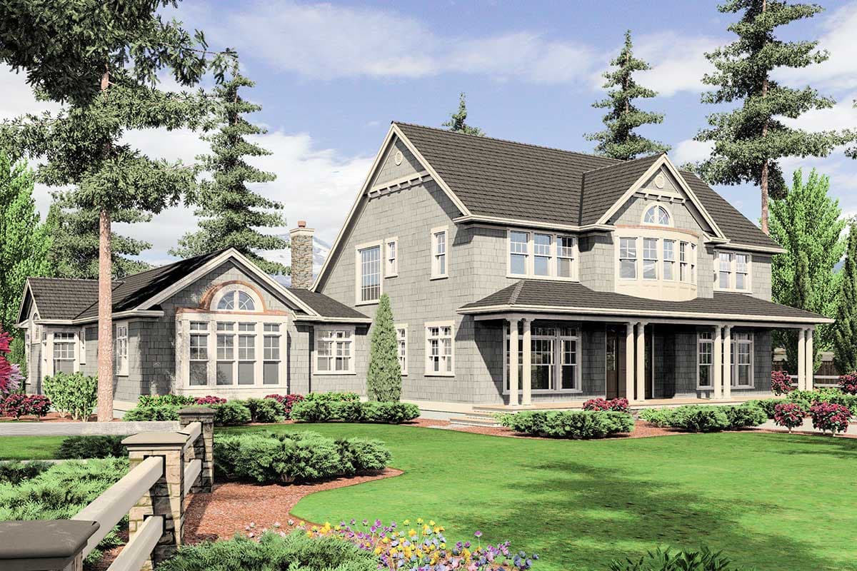 Plan 69079AM: Rambling And Rustic Shingle Style House Plan - 4790 Sq Ft - Image #23 - Country, Farmhouse, Shingle, Traditional