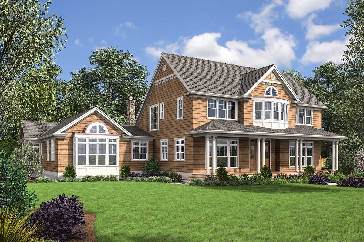 Plan 69079AM: Rambling And Rustic Shingle Style House Plan - 4790 Sq Ft - Image #24 - Country, Farmhouse, Shingle, Traditional