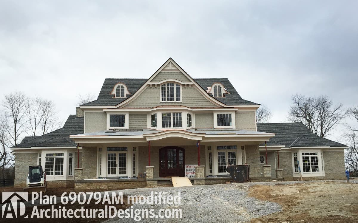 build gallery item - House Plan 69079AM comes to life in Kentucky