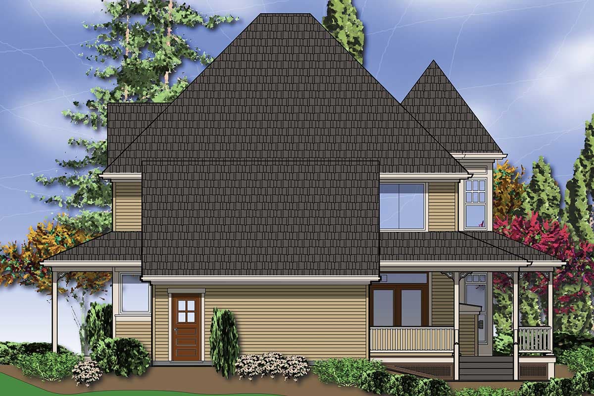 Plan 6908AM: Victorian Farmhouse Plan with Fabulous Wrap-Around Porch - Image #4 - Country, Farmhouse, Victorian