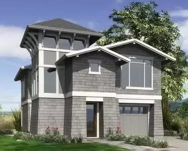 View-Grabbing Narrow Lot Design