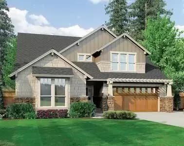 Craftsman with Vaulted Ceilings