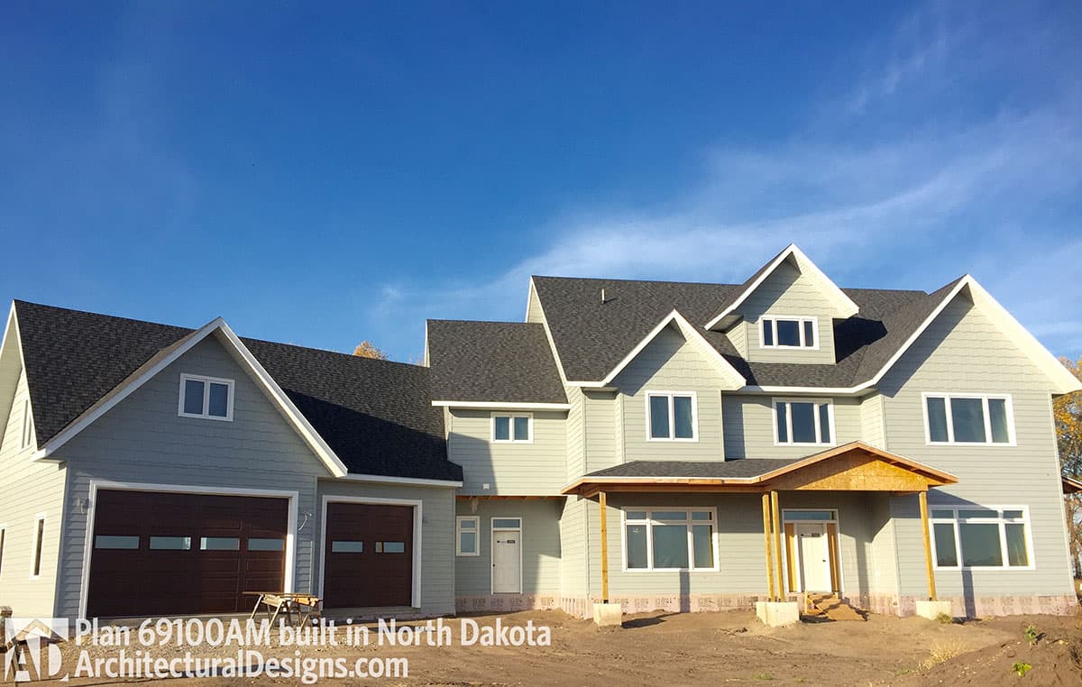 build gallery item - House Plan 69100AM comes to life in North Dakota