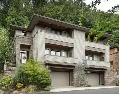 Hillside Prairie Multi-Family Home Plan Duplex
