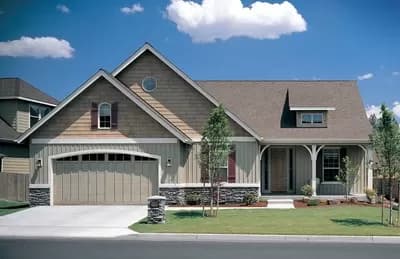 Two Car Garage Cottage Plan