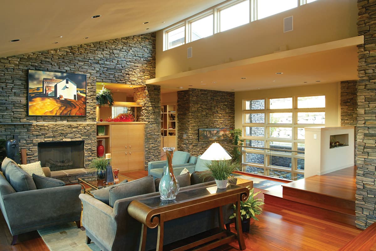 Plan 69113AM: Mid-Century Modern House Plan with Finished Lower Level - 4600 Sq Ft - Image #8 - Contemporary, Mid Century Modern, Northwest