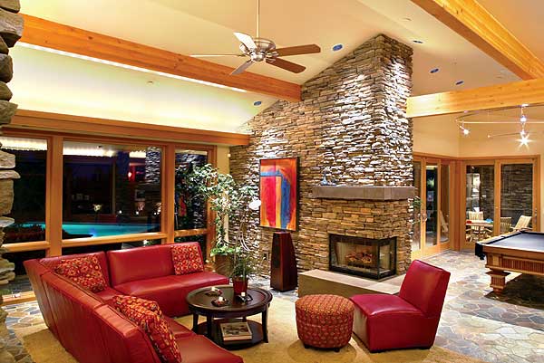 Plan 69114AM: Unique X-Shaped House Plan with Private Studio Space - Image #14 - Mid Century Modern, Modern, Northwest, Prairie, Ranch