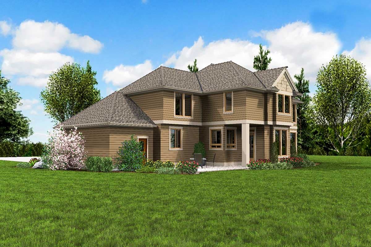 Plan 69137AM: Huge Walk-in Closet has Own Washer/Dryer - Image #9 - Northwest, Traditional