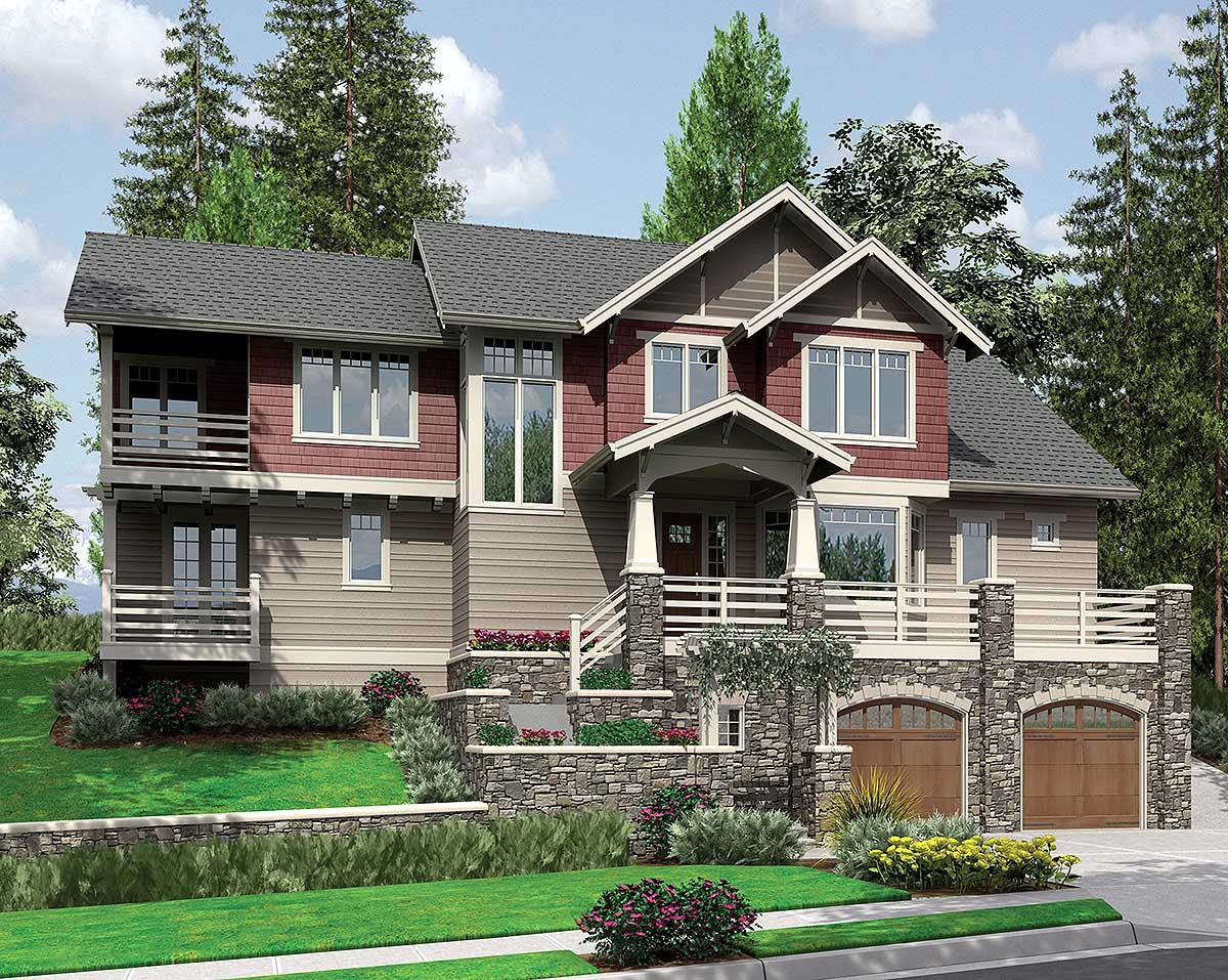 Plan 69144AM: Three Level Plan with Warmth and Elegance - Image #13 - Craftsman, Mountain, Northwest
