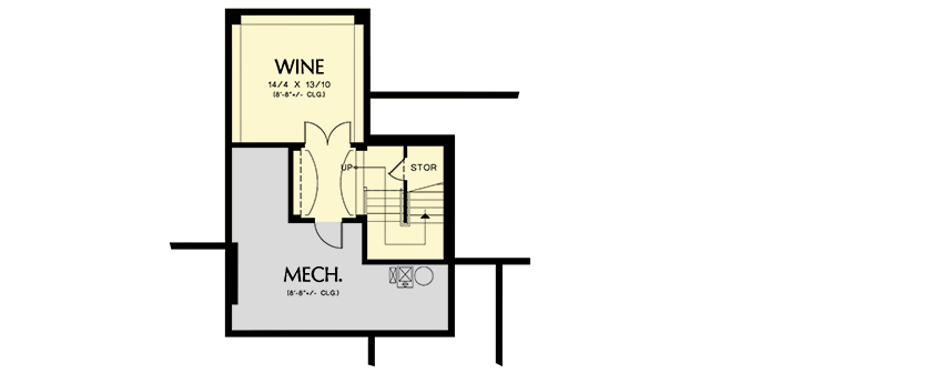 Plan 69145AM: Large European Country Design with Angled Garage - Floor Plan - Lower Level - Traditional