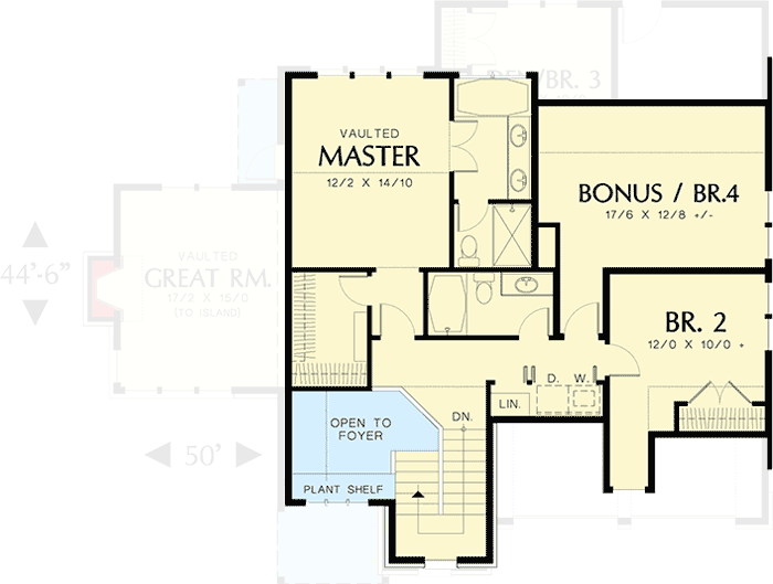 Plan 6915AM: Compact and Comfortable Home Plan with 2 to 4 Bedrooms - 1698 Sq Ft - Floor Plan - 2nd Floor - European, Northwest, Traditional