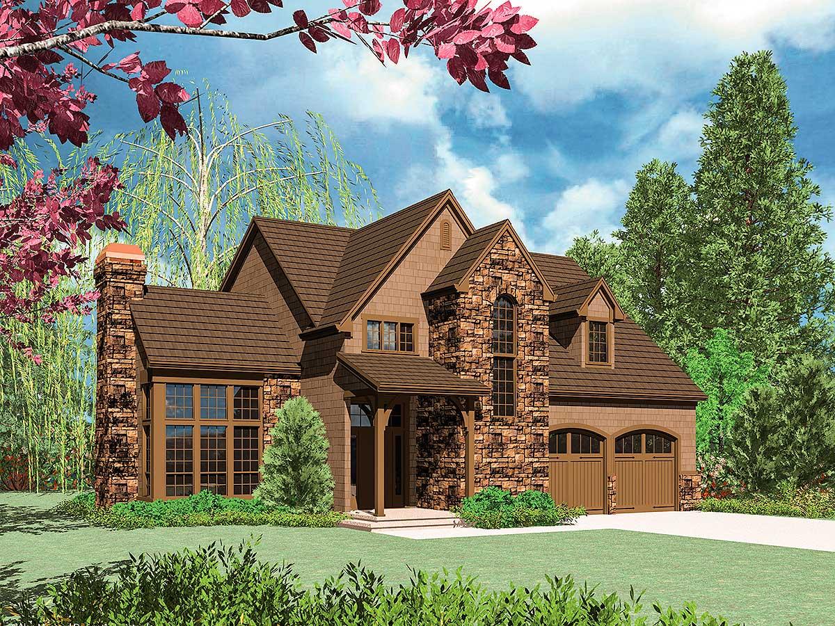 Plan 6915AM: Compact and Comfortable Home Plan with 2 to 4 Bedrooms - 1698 Sq Ft - Image #5 - European, Northwest, Traditional
