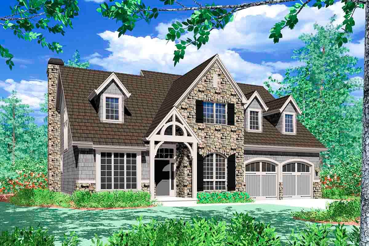 Plan 6916AM: French Country Detailing - 2196 Sq Ft - Image #5 - Country, European, French Country, Traditional