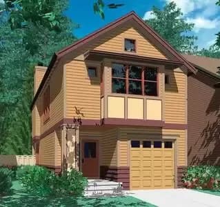 Reverse Living for a Flat, Narrow Lot
