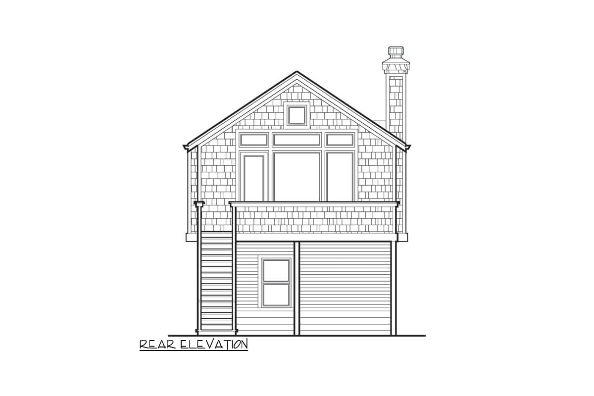 Plan 69183AM: Narrow Craftsman Plan with Covered Porch - Image #11 - Northwest