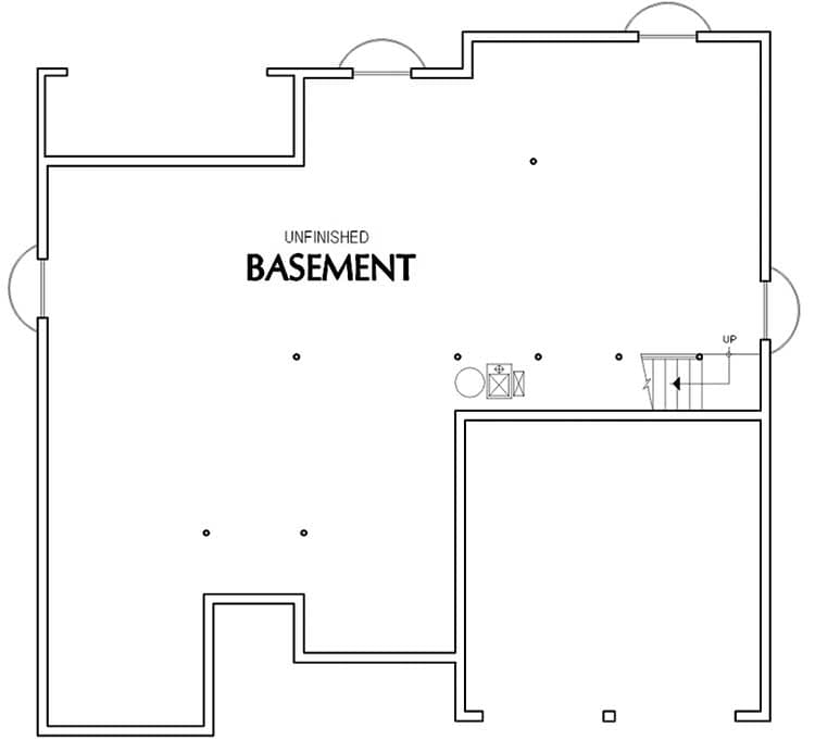 Plan 6920AM: Craftsman Cottage with One-Level Living - 1580 Sq Ft - Floor Plan - Basement - Craftsman, Northwest