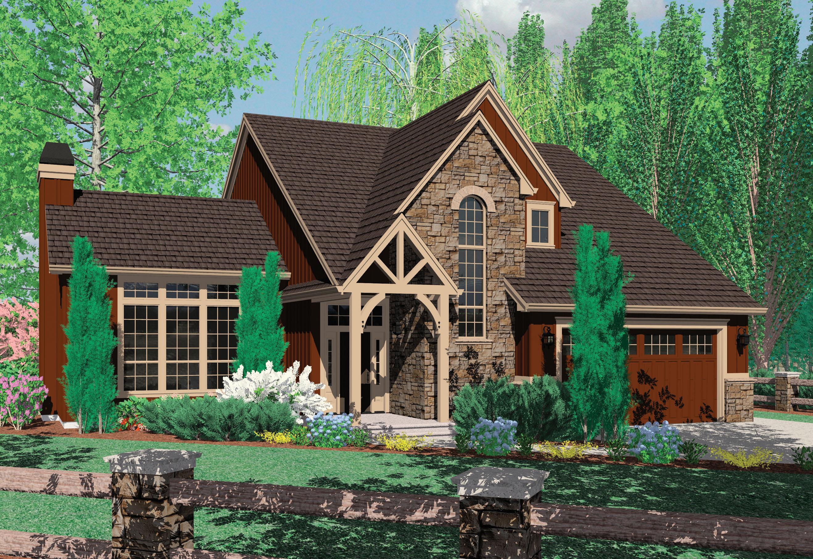 Plan 69206AM: Craftsman House Plan with Attractive Stone Detailing - 2277 Sq Ft - Image #4 - Craftsman, Northwest