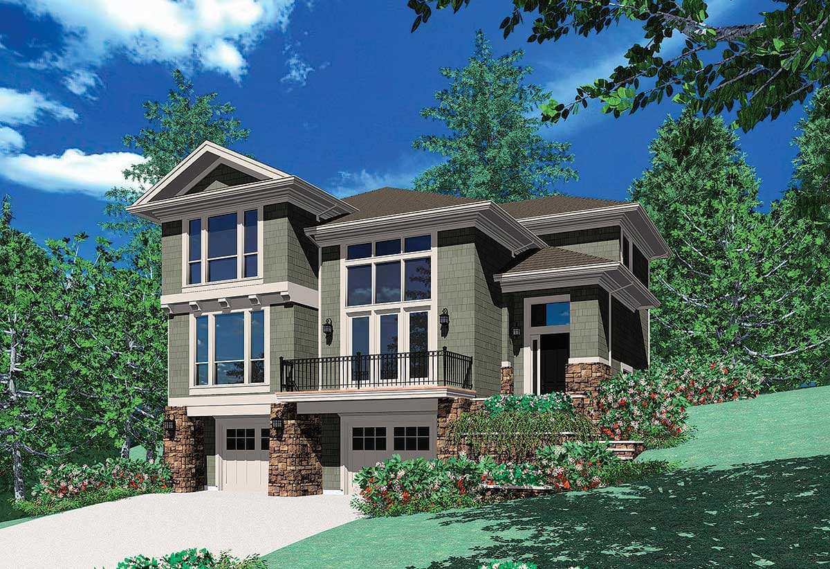 Plan 6924AM: 3 Bed House For an Up-Sloping Lot - 2262 Sq Ft - Image #26 - Contemporary, Northwest
