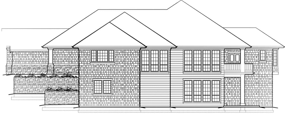 Plan 69274AM: Spacious Hillside Craftsman Home Plan - Image #21 - Craftsman, Mountain, Northwest