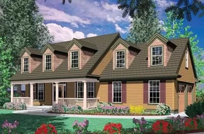 Colonial Plan with Front or Side Garage