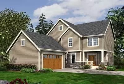 Craftsman Plan with Grand Staircase