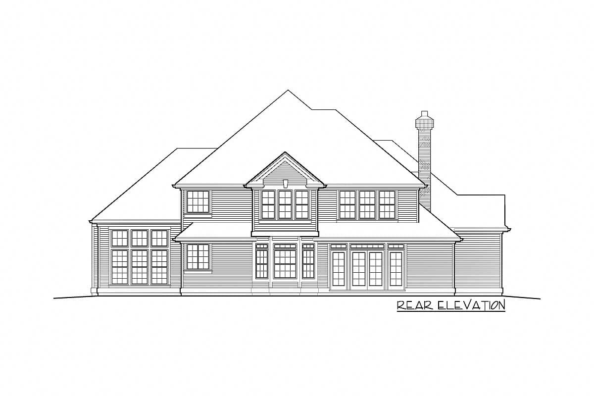 Plan 69347AM: House Plan with 2 Story Foyer and a Grand Staircase - 3327 Sq Ft - Image #5 - Southern, Traditional