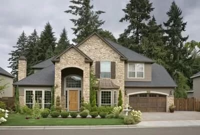 Hipped Roof House Plan with Built-in Bookcases