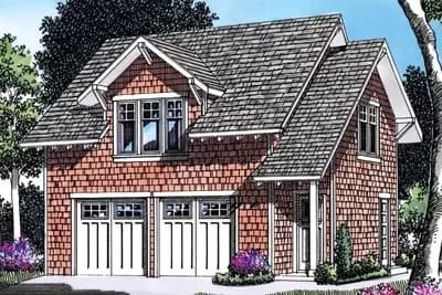 Garage Plan with Apartment Above