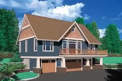 One Bedroom Suite Over Four Car Garage
