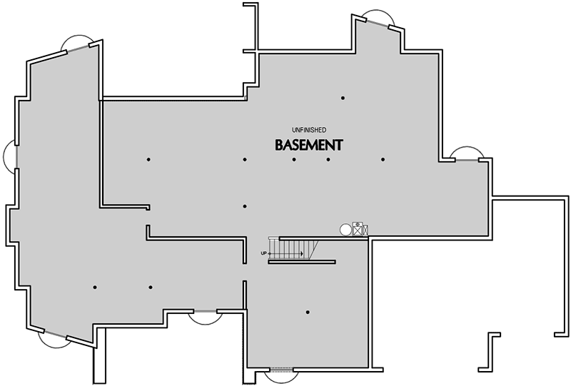 Plan 69402AM: Single Story Contemporary House Plan - Floor Plan - Unfinished Basement - Contemporary, Mid Century Modern, Modern, Northwest, Ranch