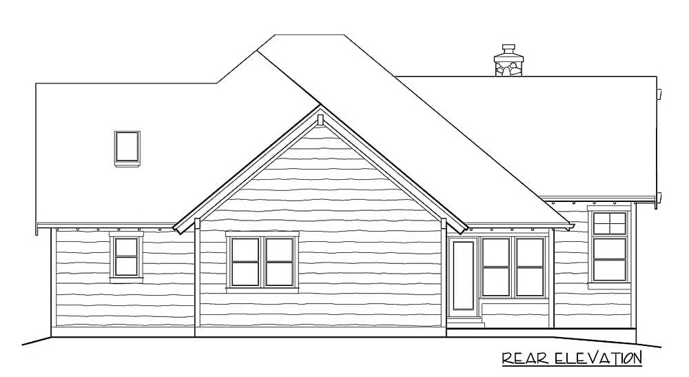 Plan 69403AM: 3-Bed Mountain House Plan with Vaulted Great Room - 3137 Sq Ft - Image #4 - Mountain