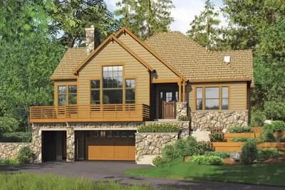 3-Bed Mountain House Plan with Vaulted Great Room - 3137 Sq Ft