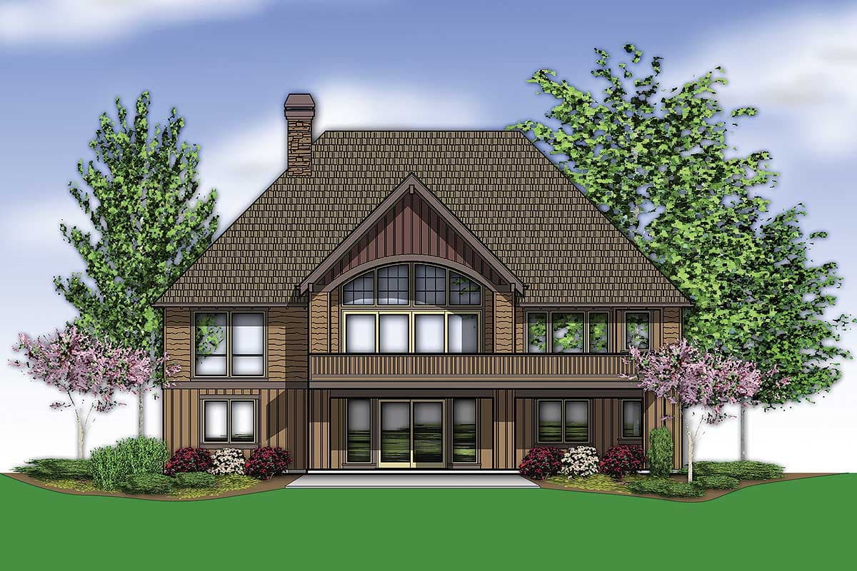 Plan 69404AM: 4-Bed Craftsman House Plan with Finished Lower Level Walkout - 3565 Sq Ft - Image #10 - Craftsman, Northwest, Traditional