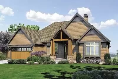 4-Bed Craftsman House Plan with Finished Lower Level Walkout - 3565 Sq Ft